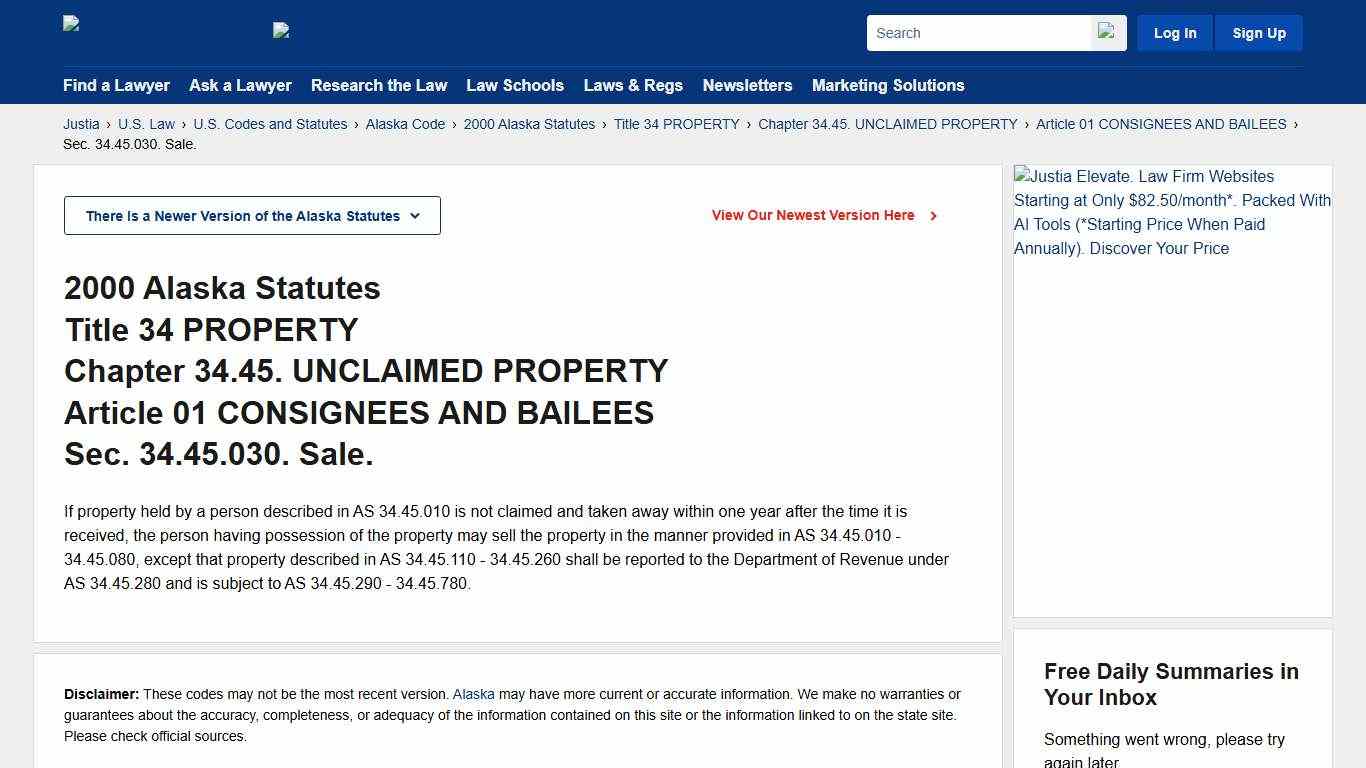 Sec. 34.45.030. Sale. :: 2000 Alaska Code :: US Codes and Statutes :: US Law :: Justia